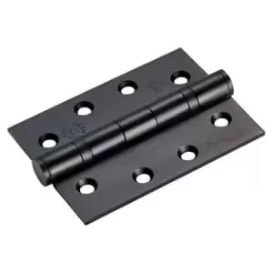Image of Grade 13 102 x 76 x 3mm Ball Bearing Door Hinge - Matt Black