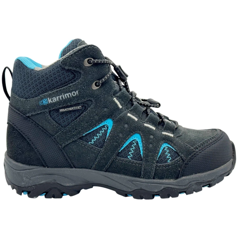 Image of Karrimor Mount Waterproof Walking Boots Childrens Black/Blue male C10 (28)