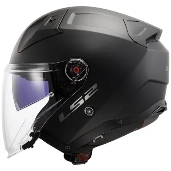 Image of LS2 OF603 Infinity II Carbon Counter Cool Grey Jet Helmet Size XL