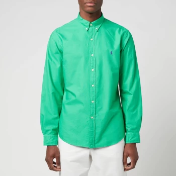 Image of Polo Ralph Lauren Mens Garment Dyed Oxford Shirt - Cabo Green - M