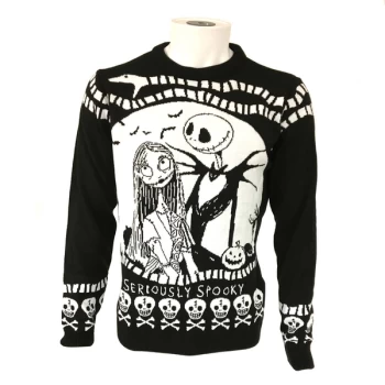 Image of Nightmare Before Christmas - Seriously Spooky Unisex Christmas Jumper X-Large