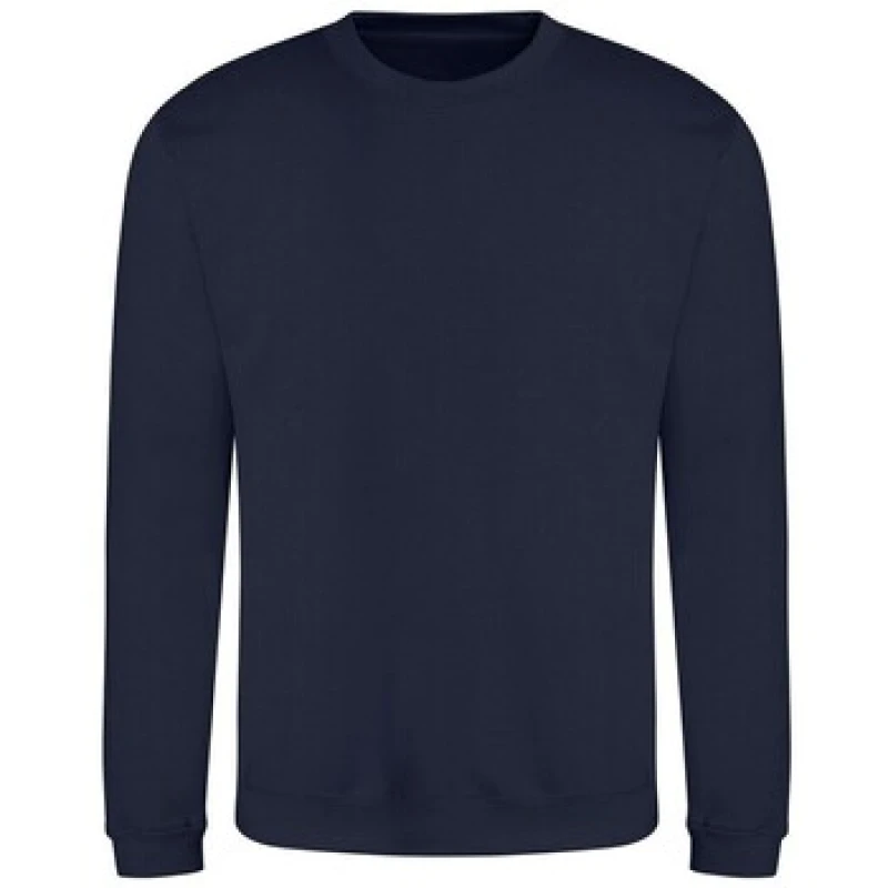 Image of AWDis AWDis Men Plain Sweatshirt in Navy Size: Small Navy S Male 5063652833803