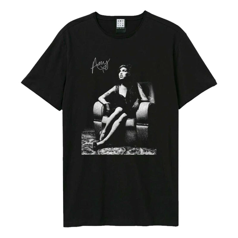 Image of Amplified Mens Queen Of Camden Amy Winehouse T-Shirt in Black Size: XS Black Male XS