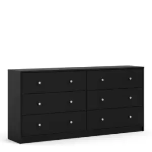 Image of May Chest Of 6 Drawers (3+3) In Black