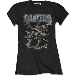Image of Pantera - Vintage Rider Womens Small T-Shirt - Black