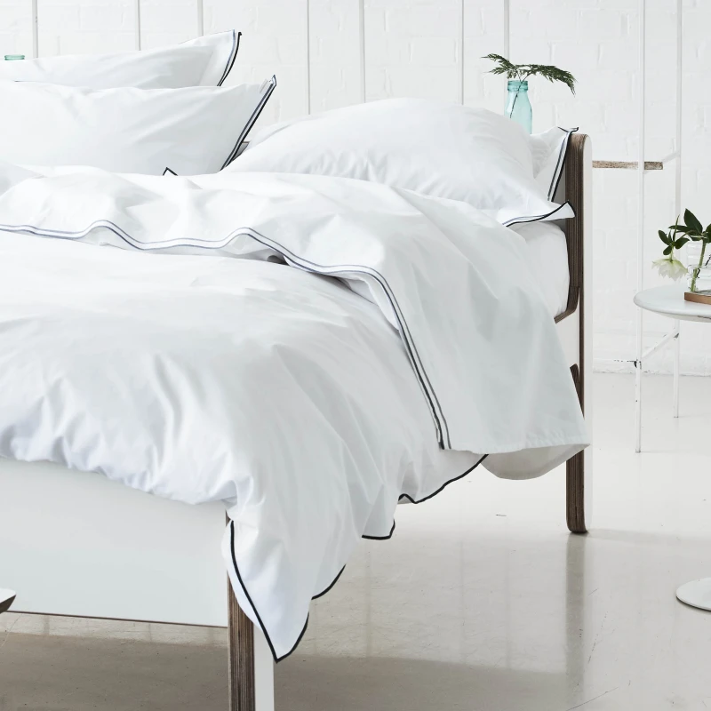 Image of Designers Guild Astor Flat Sheet Silver Slate