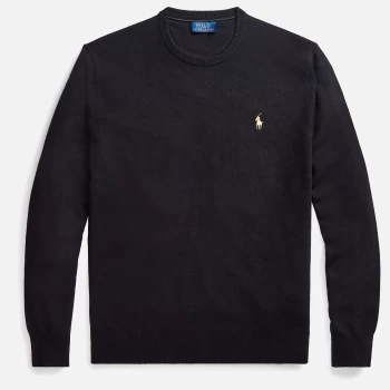 Image of Polo Ralph Lauren Mens Gold Polo Player Jumper - Black/Gold - M