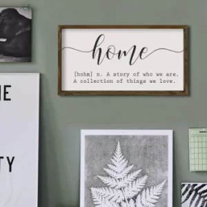 Image of KZM318 Brown White Black Decorative Framed MDF Painting