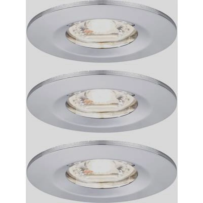 Image of Paulmann Paulmann 94303 EBL Nova mini Coin LED recessed light 3 Piece set LED (monochrome) 4 W Chrome 94303