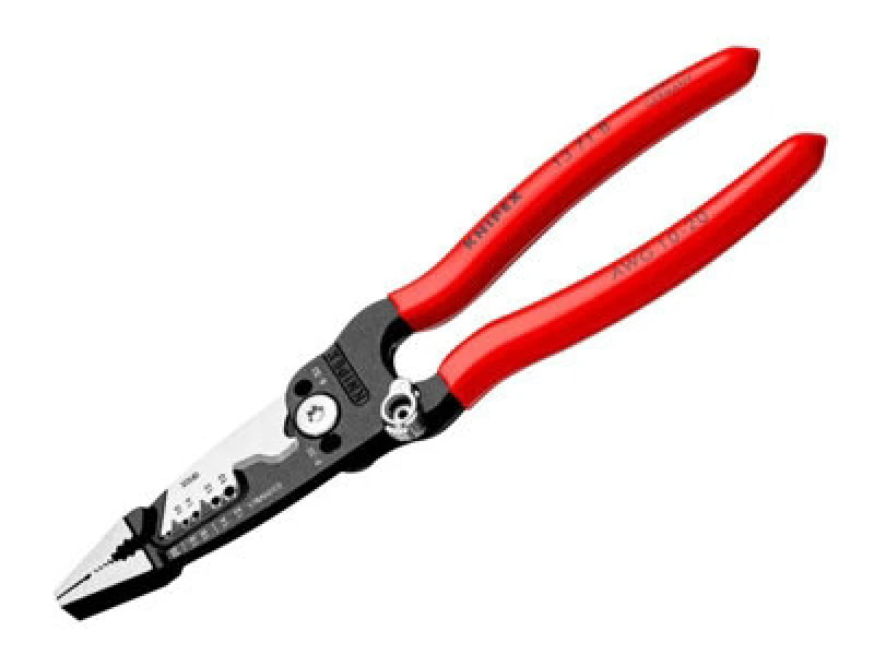 Image of Knipex 13 71 8 WireStripper Wire Cutter200mm KPX13718 - Knipex 13 71 8