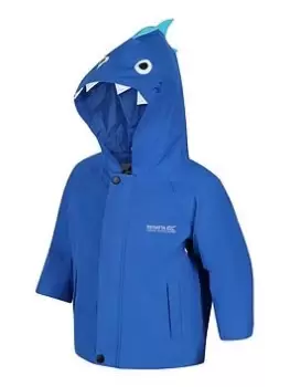 Image of Boys, Regatta Kids Shark Waterproof Jacket - Blue Size 2-3 Years
