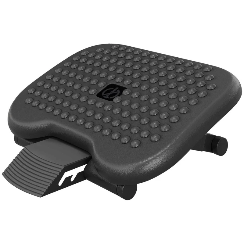 Image of HOMCOM Foot Rest Adjustable Height and Angle - Black 922-002V70BK