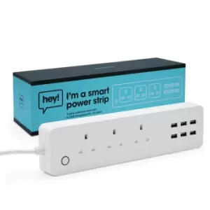 Image of Hey! Hey Smart - Smart Power Bar White