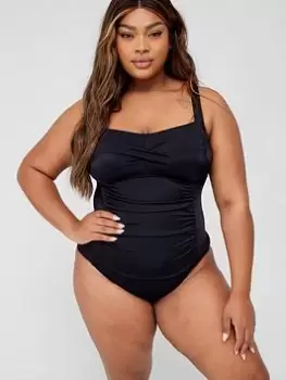 Image of Dorina Fiji Shaping Swimsuit, Black, Size 20, Women