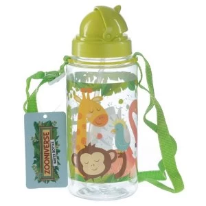 Image of Funky Zoo Animals Design 450ml Childrens Water Bottle
