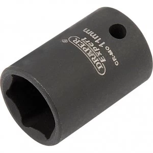Image of Draper Expert 1/4" Drive Hi Torq Hexagon Impact Socket Metric 1/4" 11mm
