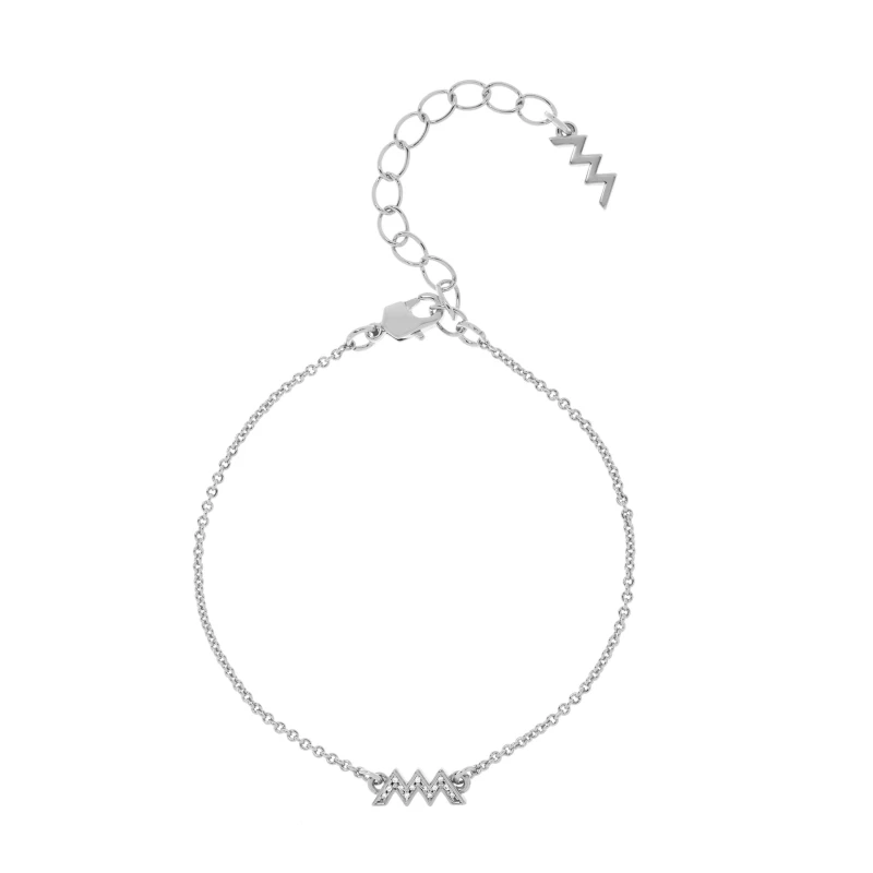 Image of All We Are All We Pave Bracelet - Silver Silver One Size