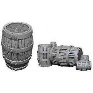 Image of Pathfinder Deep Cuts Unpainted Miniatures - Barrel & Pile of Barrels