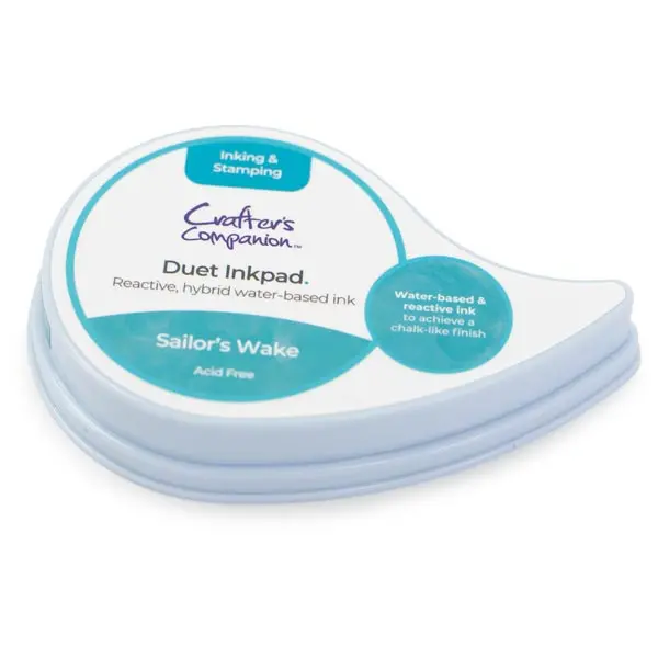 Image of Crafter's Companion Duet Hybrid Ink Pad Blue Sailor's Wake