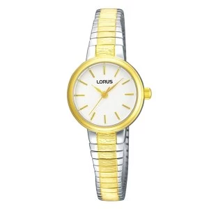 Image of Lorus RG238NX9 Ladies Gold Plated Two Tone Expanding Bracelet Watch