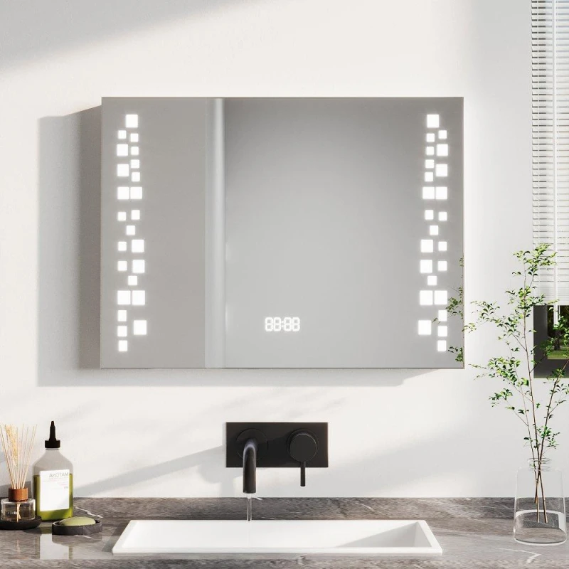 Image of Kabinet UK Modern Fog-Free LED Bathroom Mirror Surface Mount - White Unisex One Size