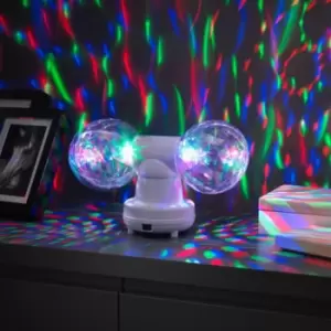 Image of Twin Disco Ball in White
