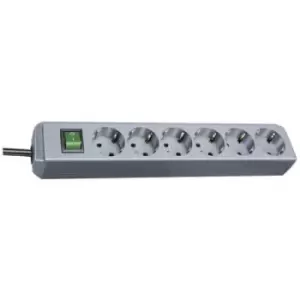 Image of Brennenstuhl 1159540015 Power strip (+ switch) 6x Silver PG connector