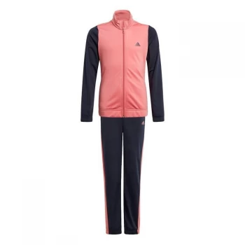 Image of adidas Poly Tracksuit Junior Girls - Pink/Blue