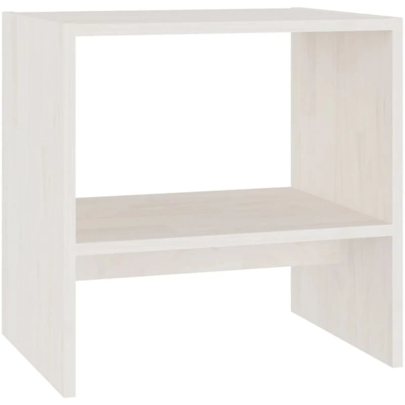 Image of VIDAXL Bedside Cabinet White 40x30.5x40cm Solid Pinewood Vidaxl 8720286607558