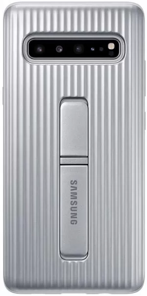 Image of Samsung Galaxy S10 5G Protective Standing Cover Silver (EF-RG977CSEGWW)