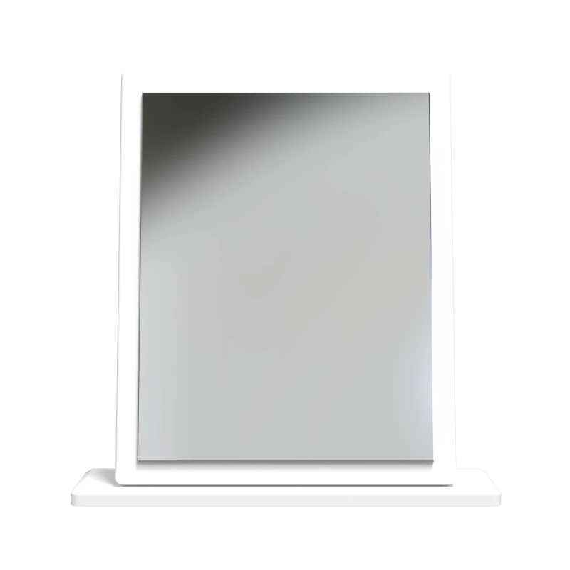 Image of Welcome Furniture Ready Assembled Sussex Small Mirror In White Ash & Bardolino Oak, White SUS044WABO