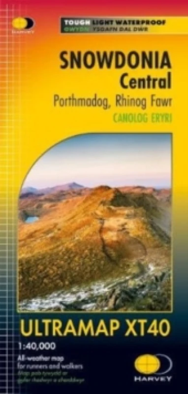 Image of Snowdonia Central : Porthmadog, Rhinog Fawr Sheet map, folded