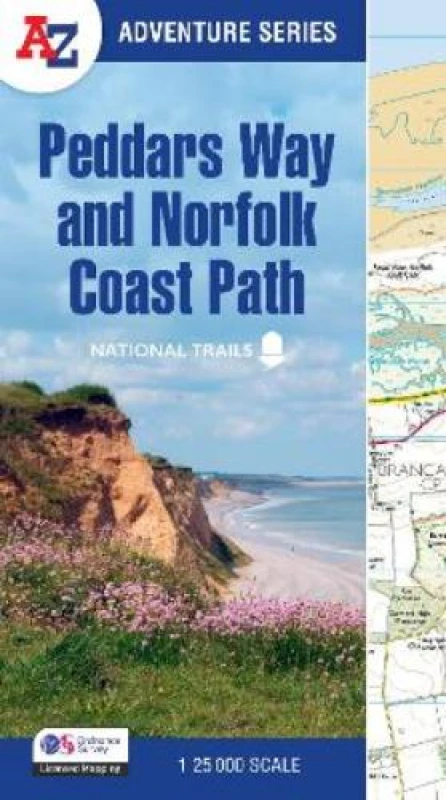Image of Peddars Way and Norfolk Coast Path. Paperback. By AZ Maps Books