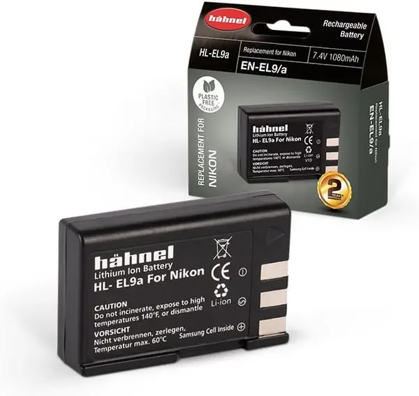 Image of Hahnel HL-EL9 Battery for Nikon Digital Camera Lithium-Ion...