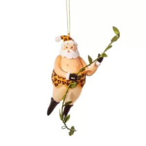 Image of Tarzan Santa Shaped Bauble