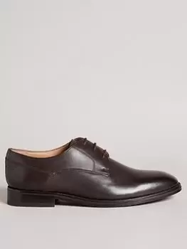 Image of Ted Baker Kampten Tan Formal Derby Shoes, Brown, Size 9, Men