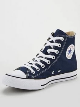 Image of Converse Chuck Taylor All Star Hi, Navy/White, Size 10, Men