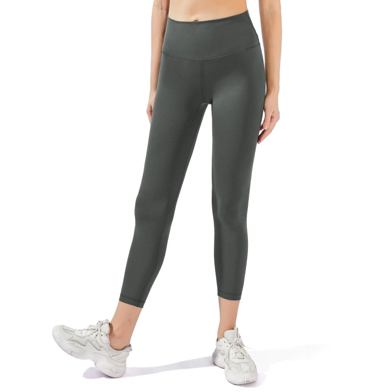 Image of Myga High-Waisted 7/8 YULA Yoga Leggings - Dark Gr Dark Grey unisex M