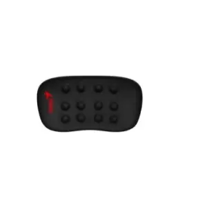 Image of Genius Q Pad 100 Mouse Wrist Rest Pad Memory Foam for Support and Comfort with Anti Slip Rubber Base Black