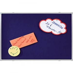 Image of Franken Notice Board Blue 90 x 60 cm