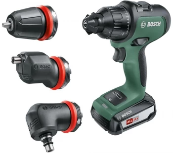 Image of Bosch AdvancedImpact 18 Cordless Combi Drill with 2 Batteries - Green & Black, Green