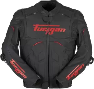 Image of Furygan Raptor Evo 2 Motorcycle Leather Jacket, black-red, Size L, black-red, Size L