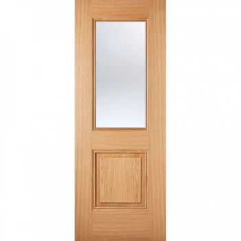 Image of LPD Arnhem Fully Finished Oak Clear Glazed Internal Door - 1981mm x 686mm (78 inch x 27 inch)