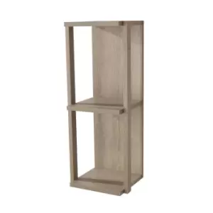 Image of Arran 24cm wide shelf, narrow wall unit - oak effect