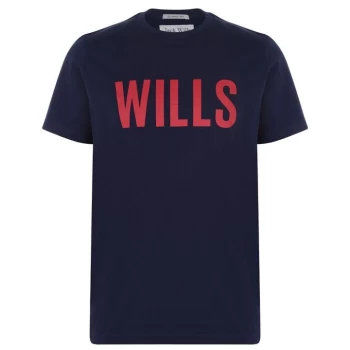 Image of Jack Wills Perlman Logo T-Shirt - Navy