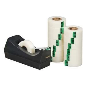 Image of Original Scotch Magic Tape 900 19mm x 33m Matt Natural Fibre Film Pack 14 C38 Dispenser