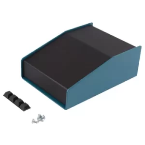 Image of Hammond 1456CE2BKBU Sloped Enclosure 146x102x56mm Aluminium Blue/Black