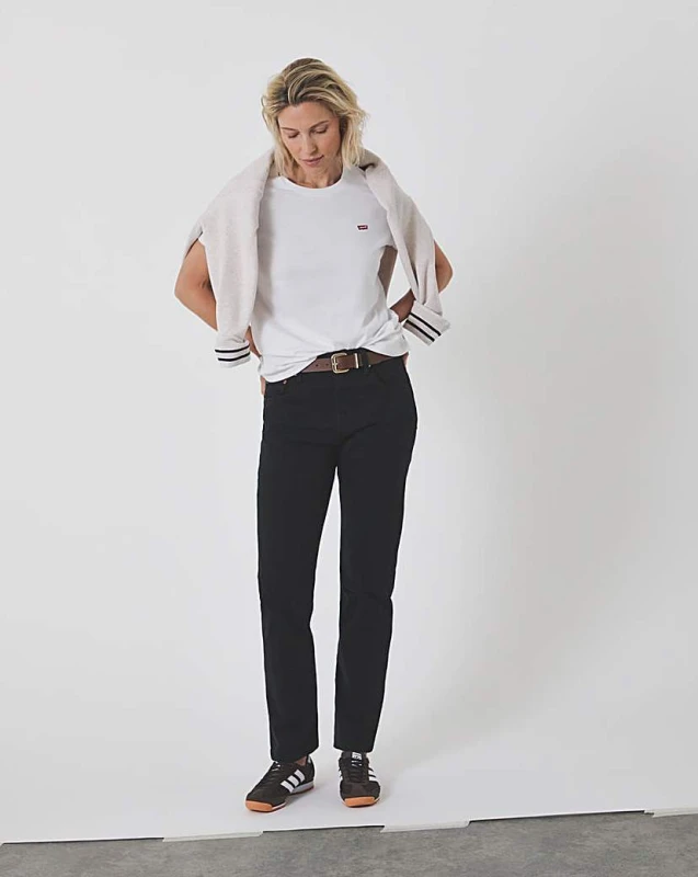 Image of LEVI'S PLUS 501 Cropped Jeans Black Sprout Women 20;22;24;26;28