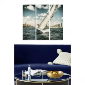 Image of MDF371549095 Multicolor Decorative MDF Painting (3 Pieces)