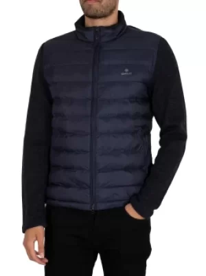 Image of Mixed Media Light Padded Jacket